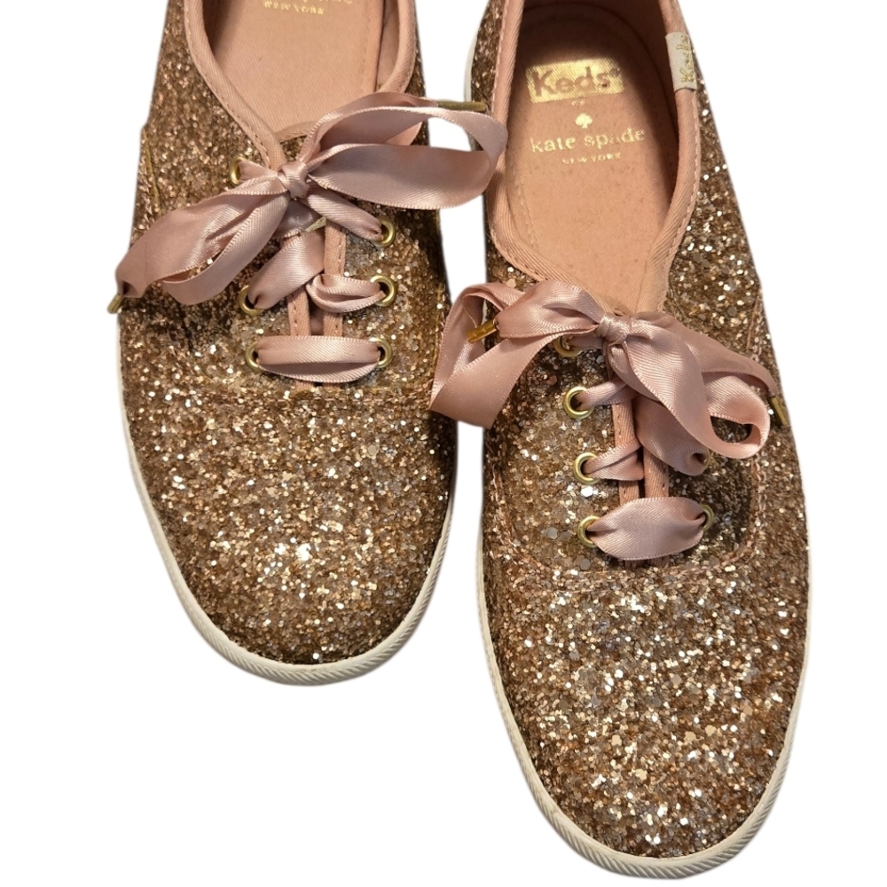 Keds x Kate Spade ♠️ Champion Glitter Celebration Sneakers Size 8 prom party